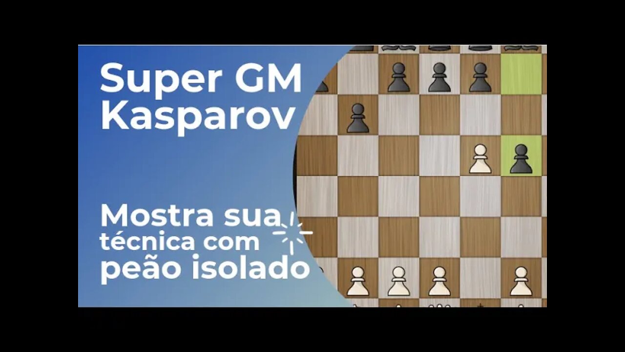 KASPAROV MOSTRA SUA TÉCNICA COM O PEÃO ISOLADO #Shorts