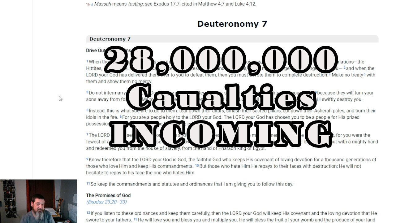 A look at the Numbers and Geography of the Call for Victory Deuteronomy 7-9