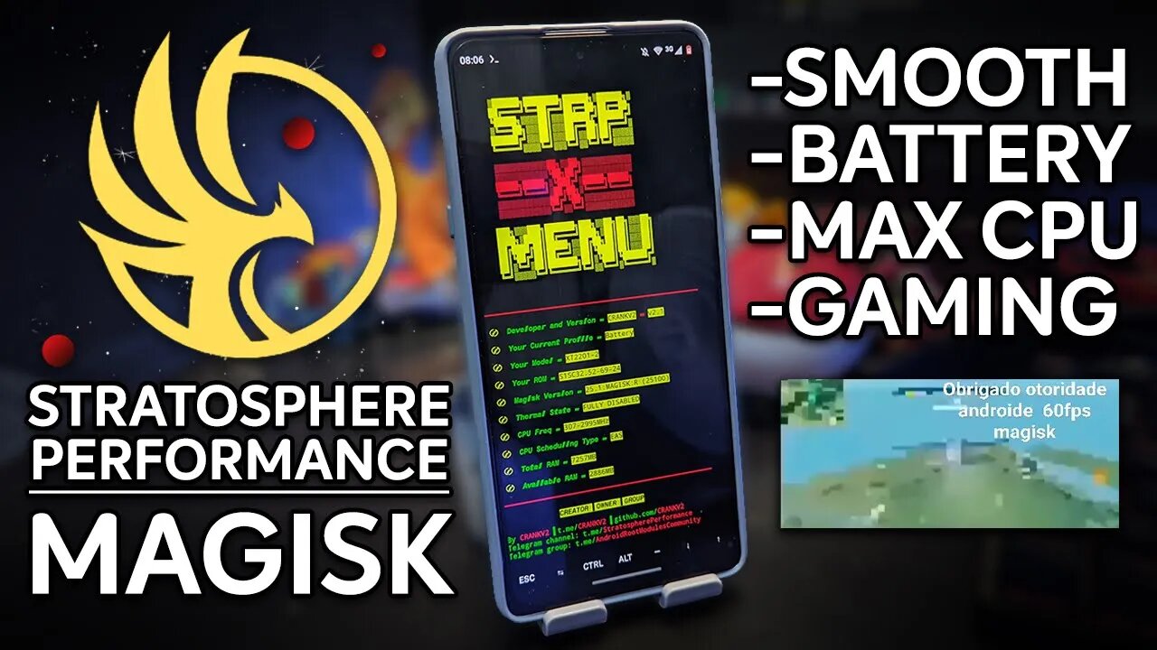 STRATOSPHERE X PERFORMANCE v2.1 | PERFORMANCE E EXCELENTE BATERIA! | Magisk Module