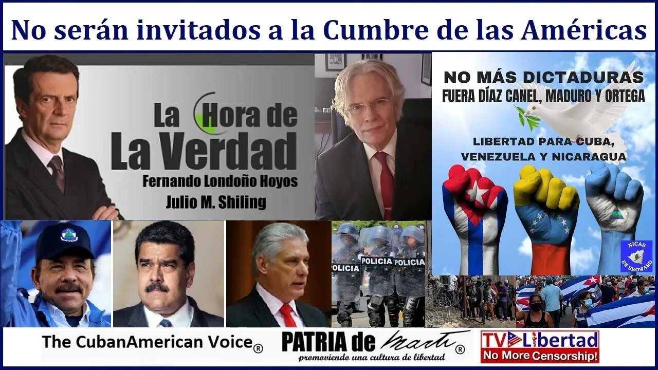 Cuba, Venezuela y Nicaragua no serán invitados a la Cumbre de las Américas