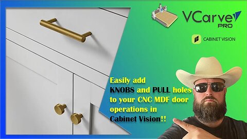 How to add drill holes for door handles and pulls in Cabinet Vision!