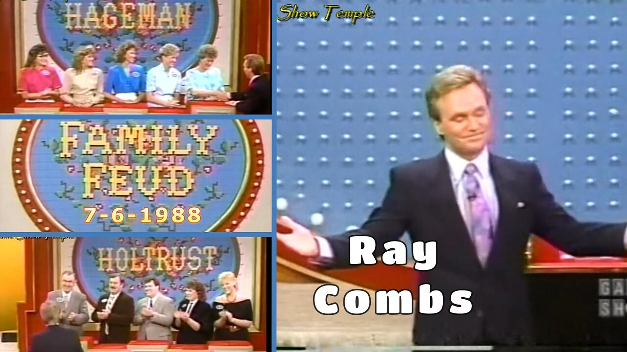 Ray Combs | Family Feud (7-6-88) | Hageman vs. Holtrust | Full Episode | Game Shows