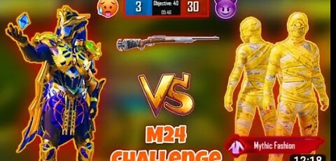 1 vs 1 M24 challange with mythic fashion player 😱