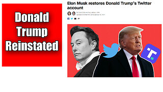 BREAKING: Elon Musk Reinstated Donald Trump After Twitter Poll