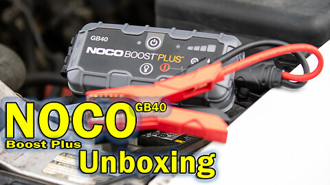 NOCO Boost Plus GB40 jumper pack unboxing and test run.