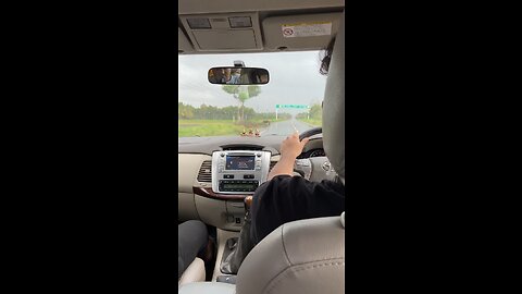 Driving through rain!