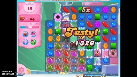 Candy Crush Level 768 Audio Talkthrough, 3 Stars 0 Boosters