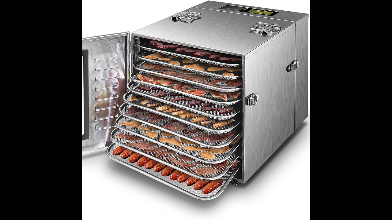 10 Trays Large Food Dehydrator for Jerky