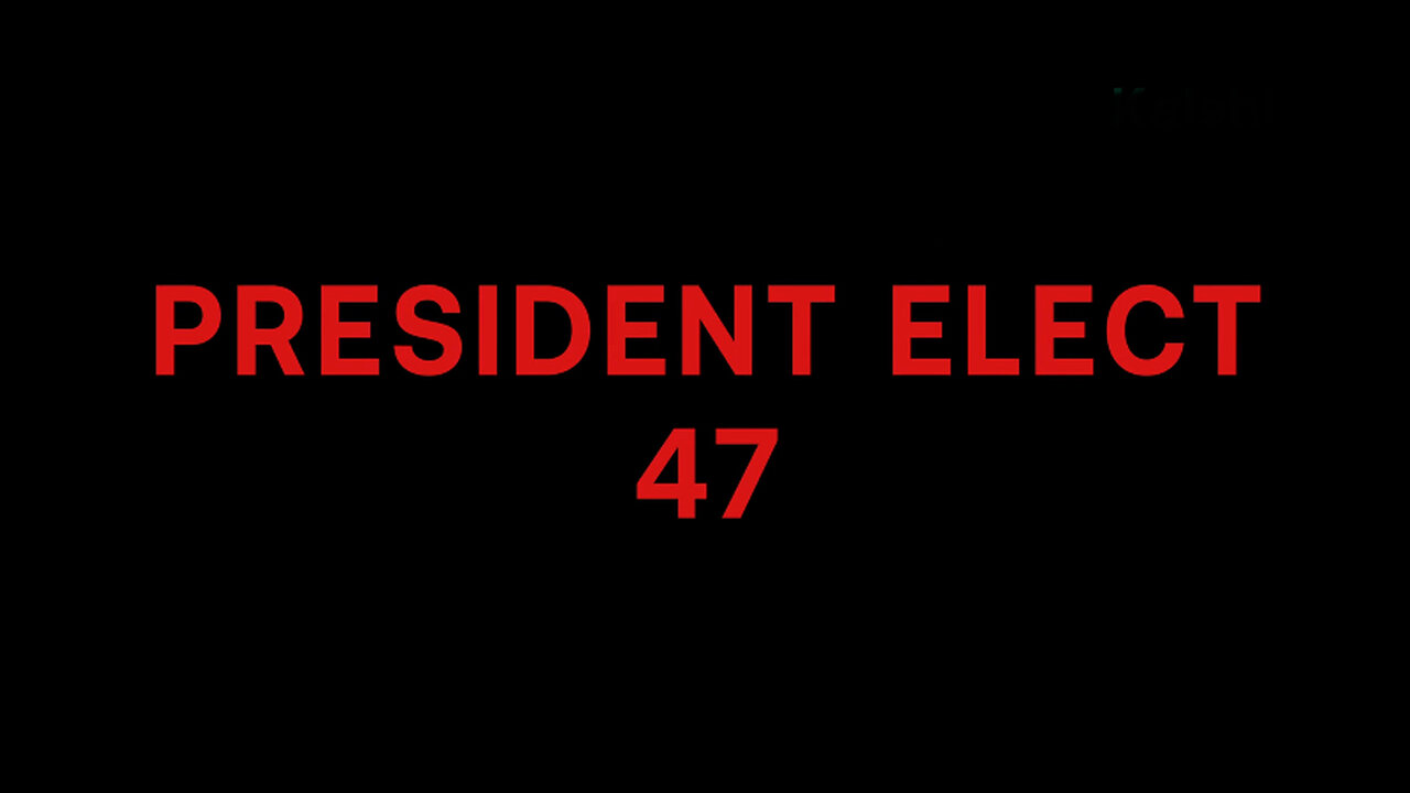 Trump wins the 2024 Presidential Election