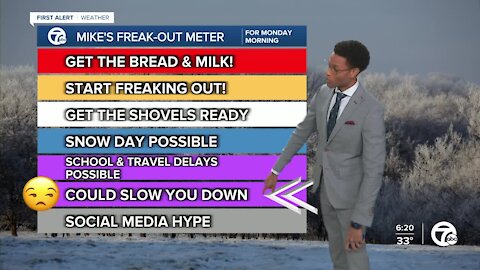 Wintry mix expected Monday morning