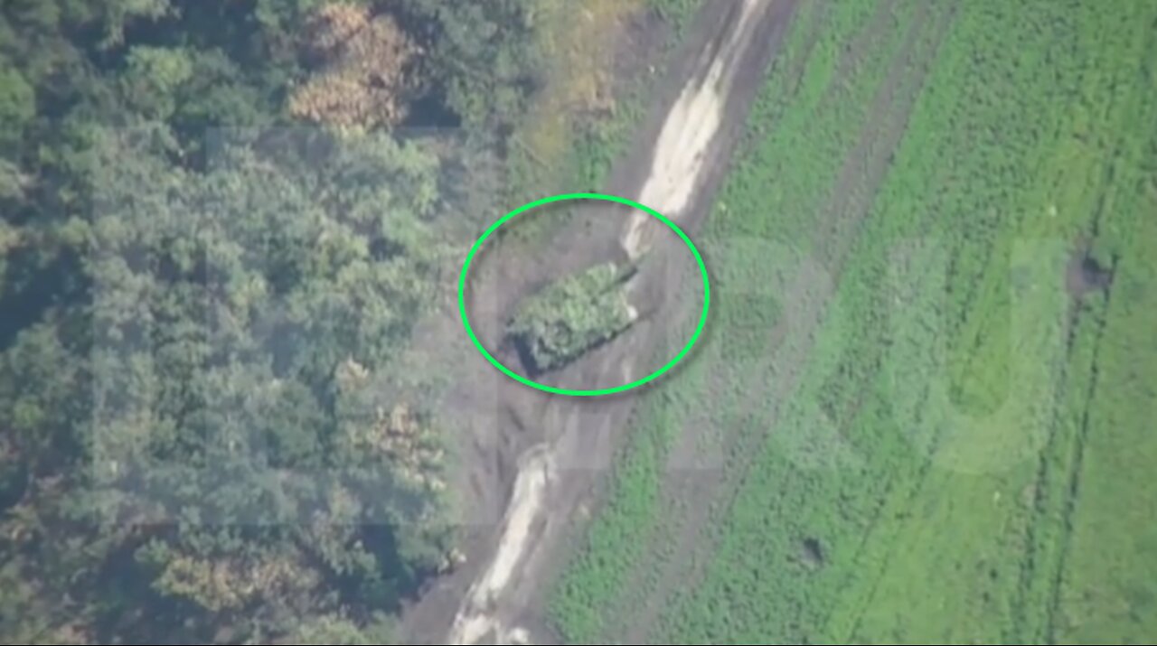 Lancet strike on a Ukro tank in the Artyomovsk sector