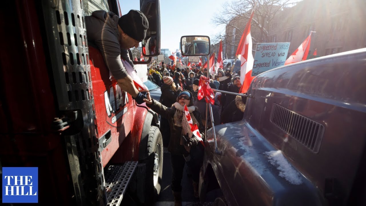 White House Asked About Escalating Canadian Trucker Protest Of Vaccine Mandates