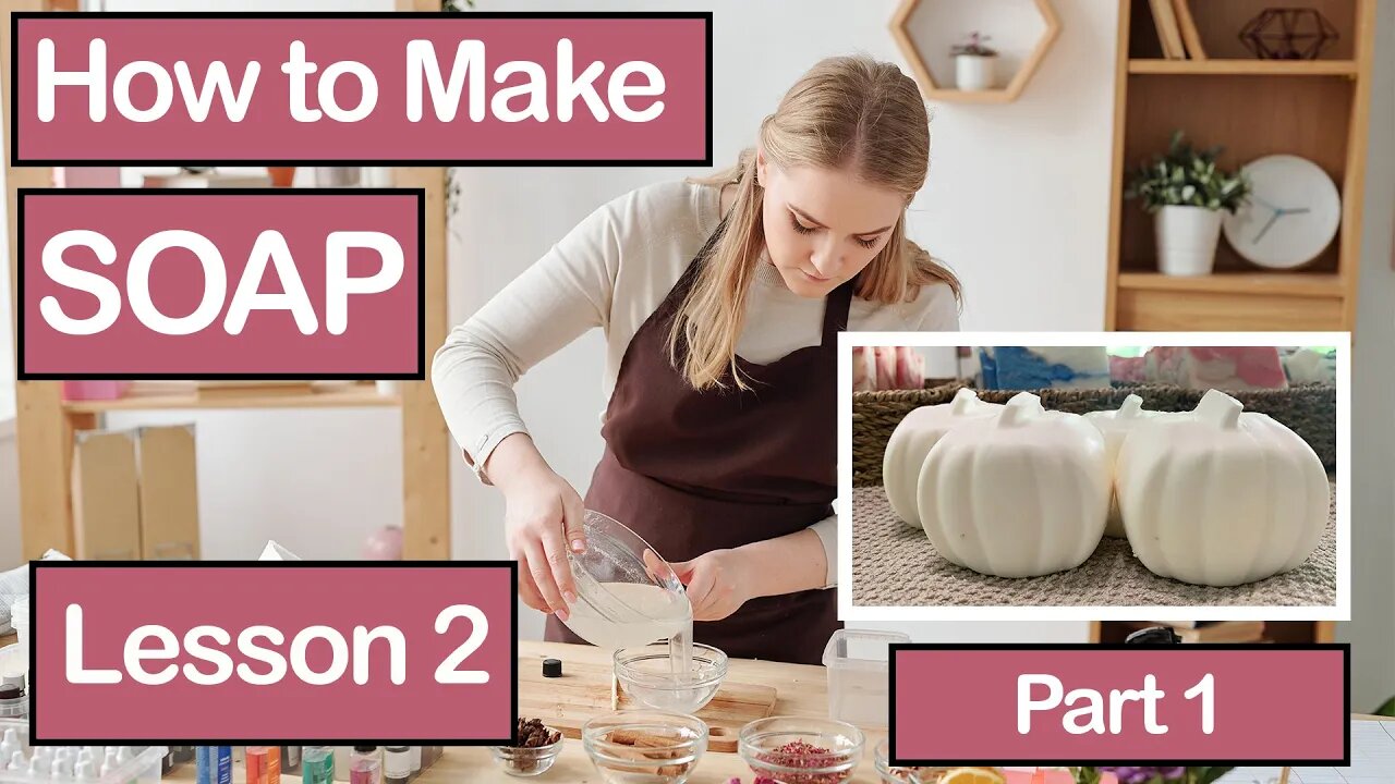 How to Make Cold Process Soap ~ Lesson 2~ Part 2/13~ White Soap & Trace