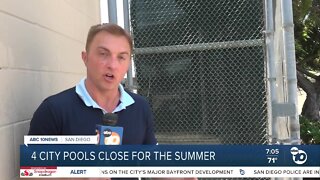 Why did the city choose certain pools to close early?