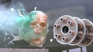 Minigun Tesla vs. Ballistic Head #Shorts