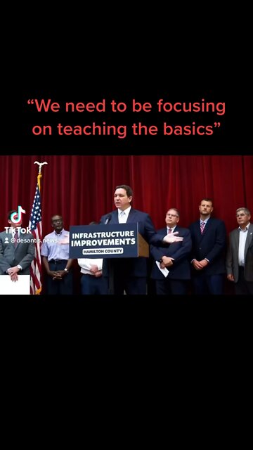 We need to teach kids the basics DeSantis says