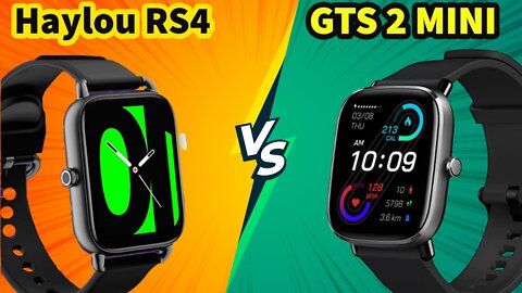 Smartwatch Haylou RS4 vs GTS 2 Mini unboxing review