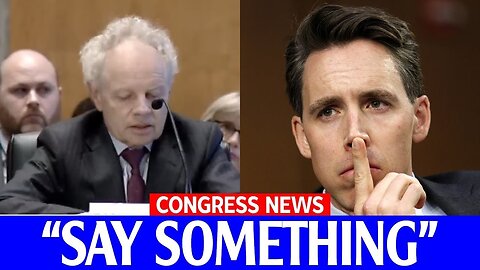 WATCH JOSH HAWLEY DESTROYS BIDEN NOMINEE OVER HIS ABSURD STATEMENT, HE HAS NO COMEBACK