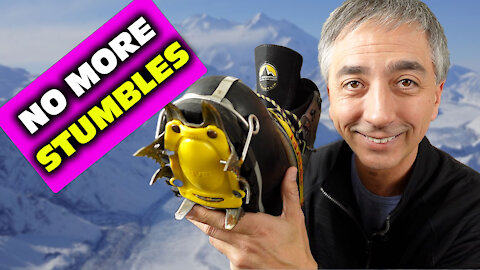 How to Stay Coordinated in Double Boots With Crampons (4k UHD)
