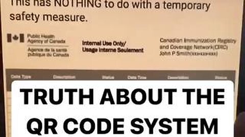 QR codes and what personal data is held on the code. it’s basically a credit score system like China