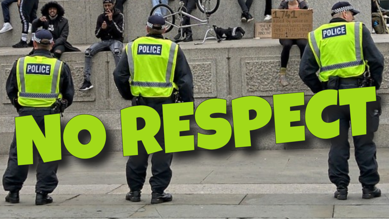 NO RESPECT FOR THE POLICE - LONDON, ENGLAND - 11TH JUNE 2020