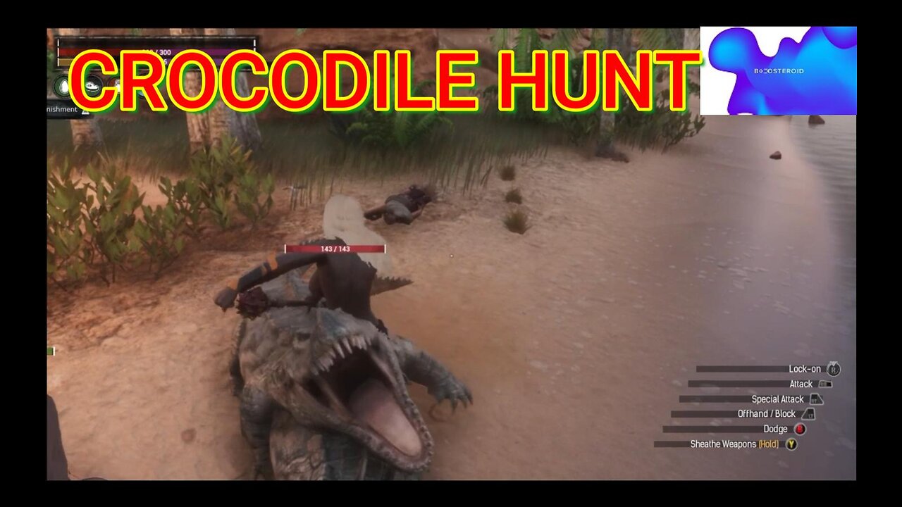 Conan Exiles Crocodile hunt Busty Boobs #Boosteroid #conanexiles