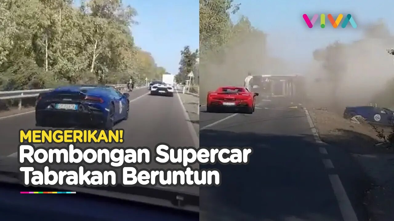 DETIK-DETIK Kecelakaan Tragis Mobil Mewah Jenis Supercar