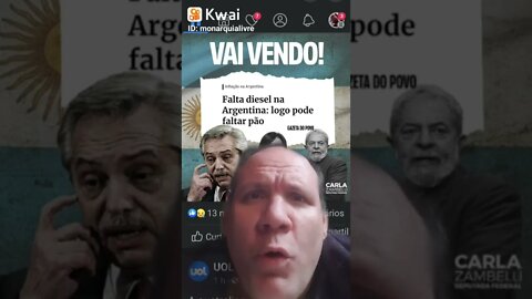 Amigo do Lula destrói a Argentina. Falta diesel na Argentina e logo vai faltar pão