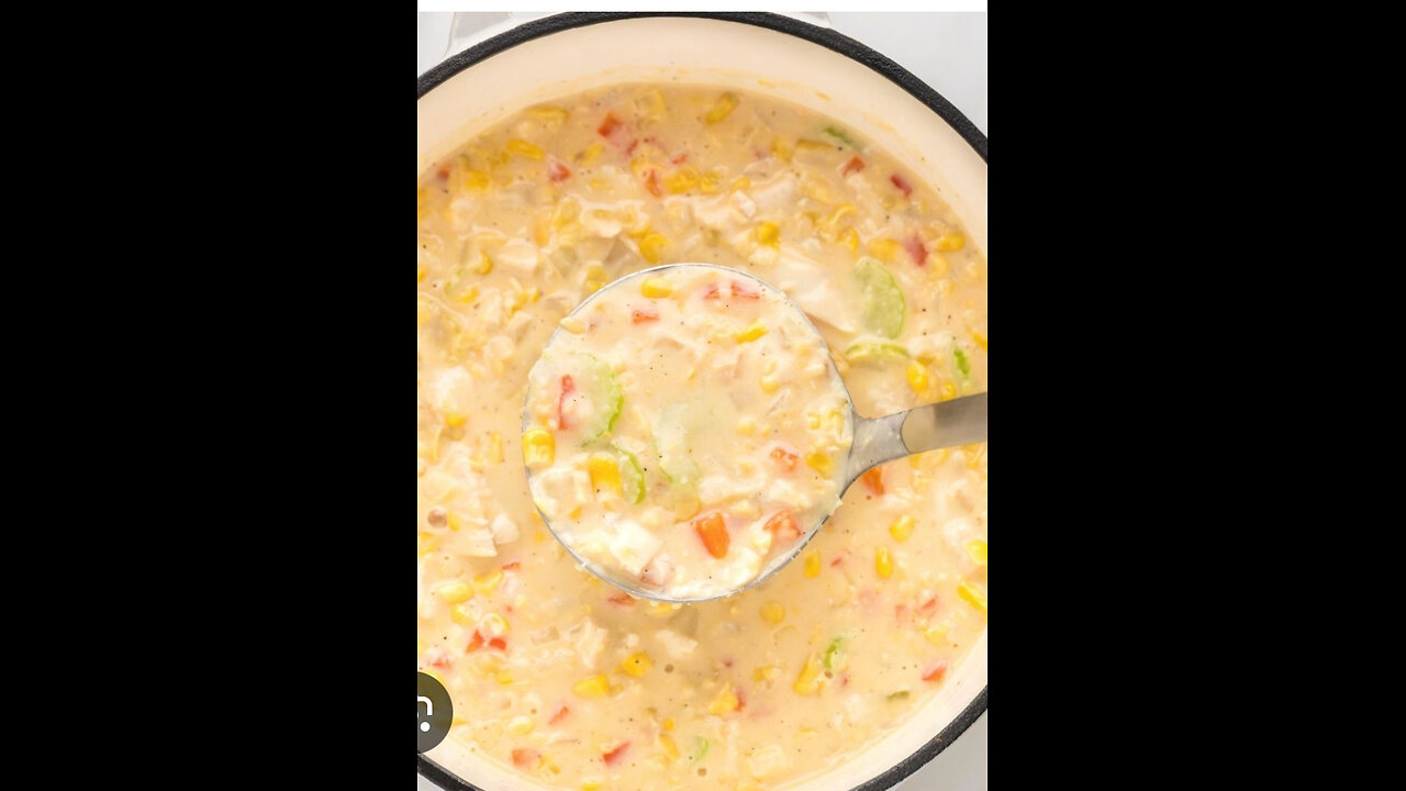 Corn chowder soup!