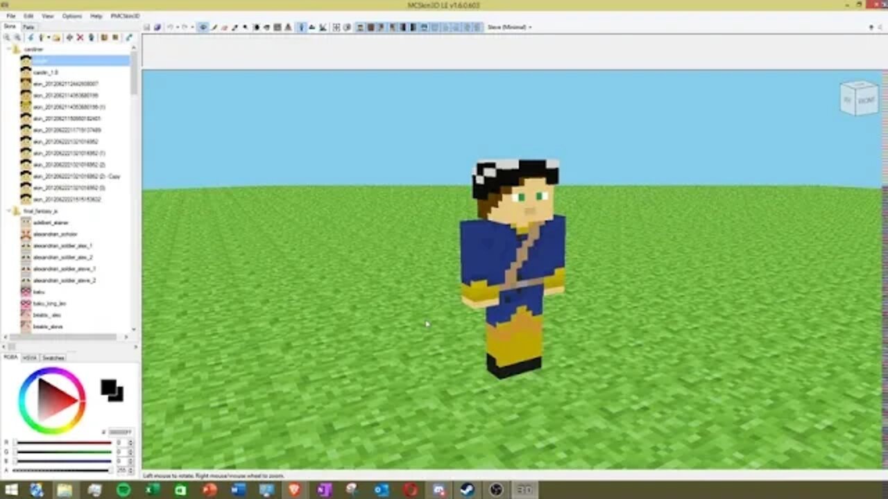 Minecraft Pokemon World: Making a Minecraft Skin