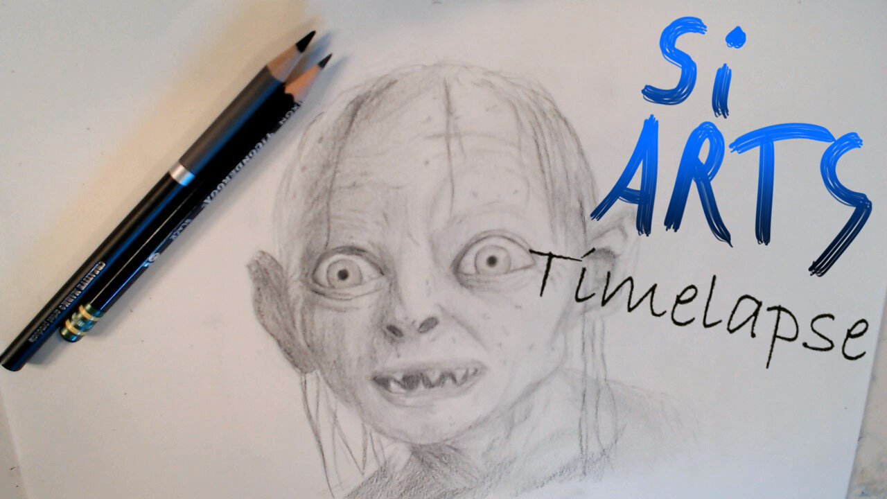 Smeagol/Gollum Portrait (Lord of the Rings Timelapse)