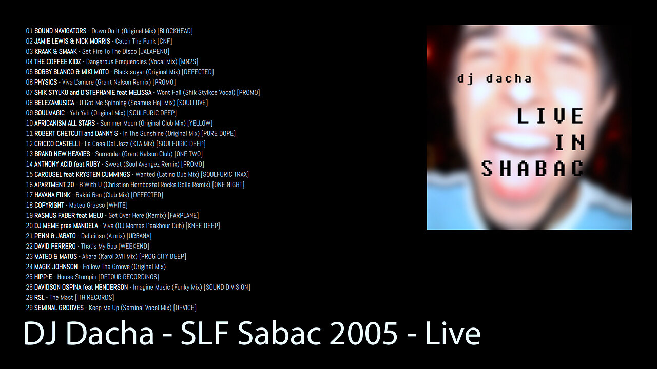 DJ Dacha - SLF Sabac 2005 - Live