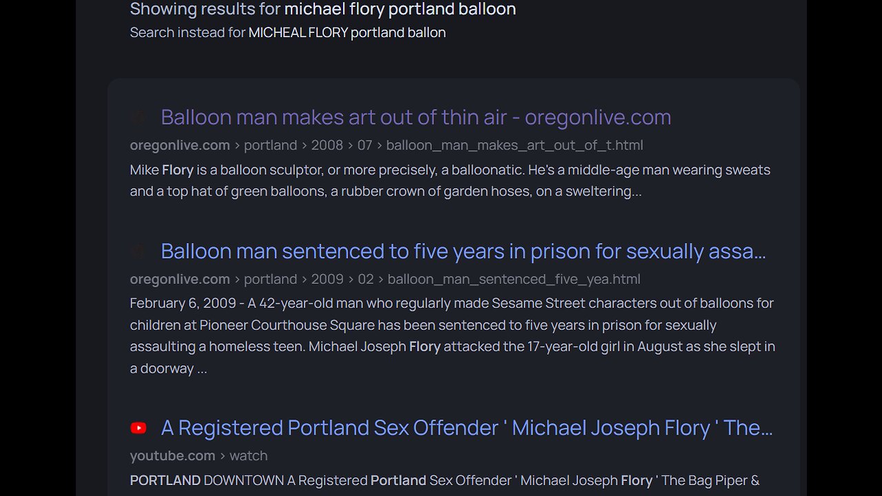 Portland's Balloon Man A Sex Offender - Michael Joseph Flory