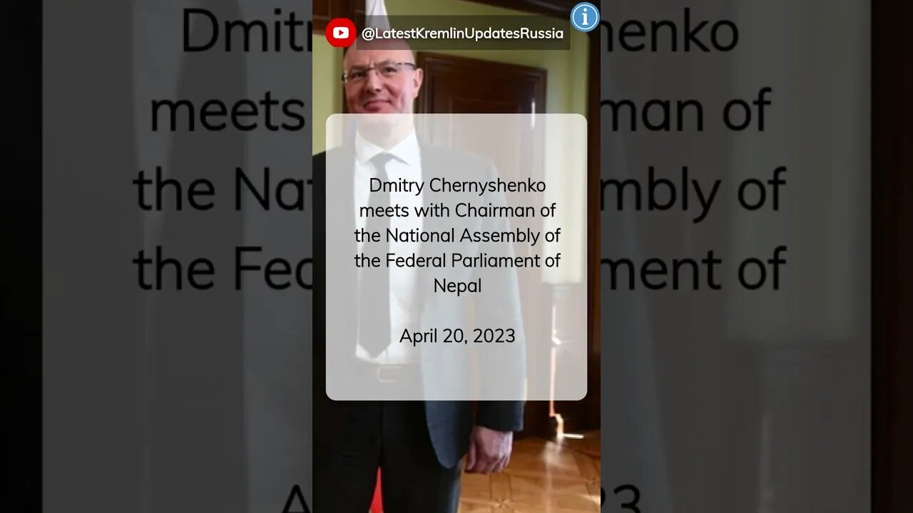 Trailer: Deputy Prime Minister Dmitry Chernyshenko Meets Nepal's National Assembly Chairman