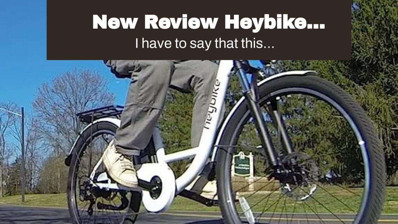 New Review Heybike Cityscape Electric Bike 350W Electric City Cruiser Bicycle Up to 40 Miles Re...