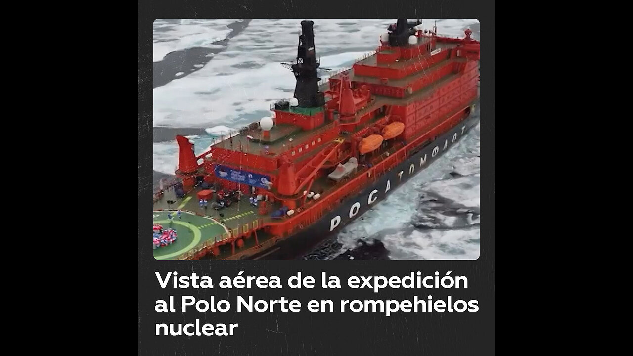 Estudiantes de varios países exploran el Polo Norte en un rompehielos nuclear ruso