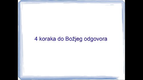 14. 4 koraka do Božjeg odgovora