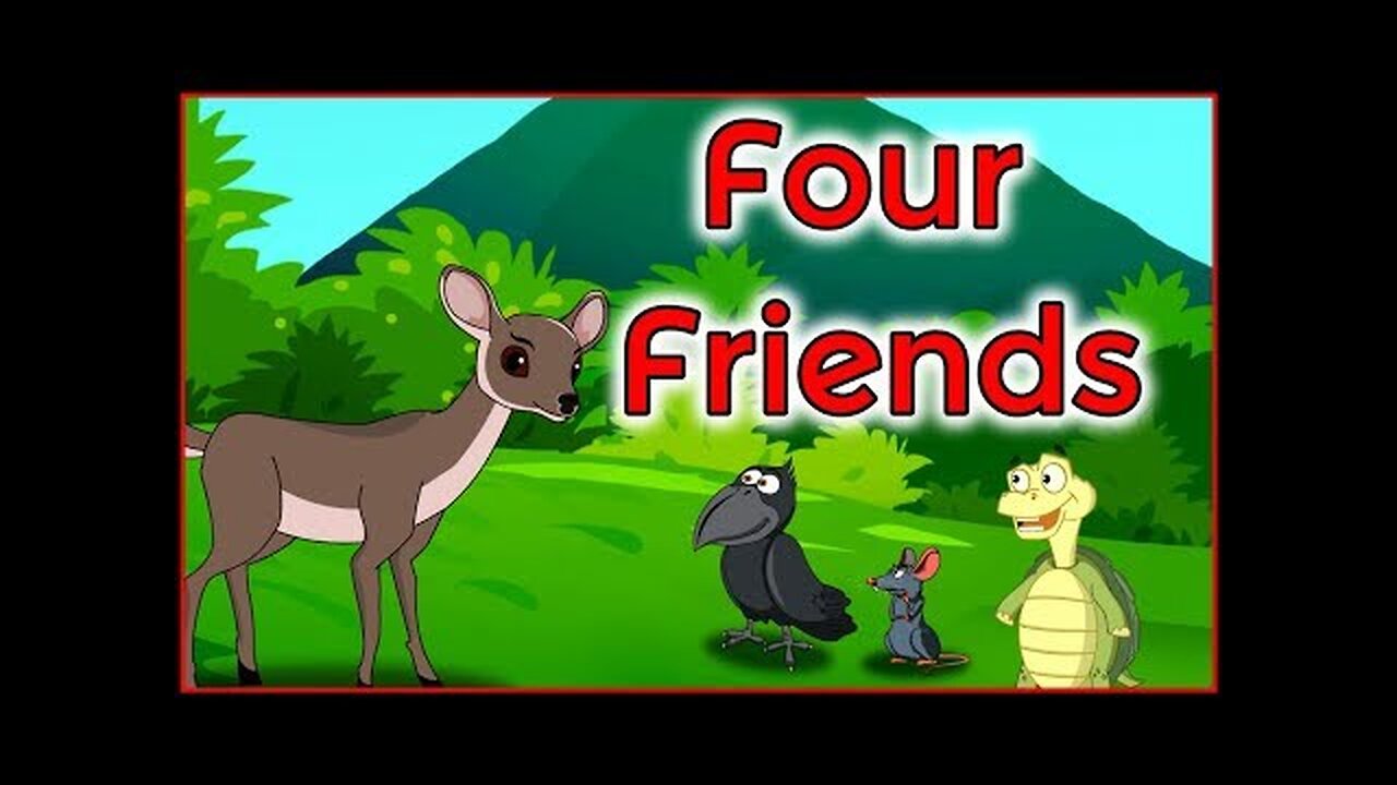 Four Friends | English Cartoon | Panchatantra Moral Stories for Kids | Maha Cartoon TV English