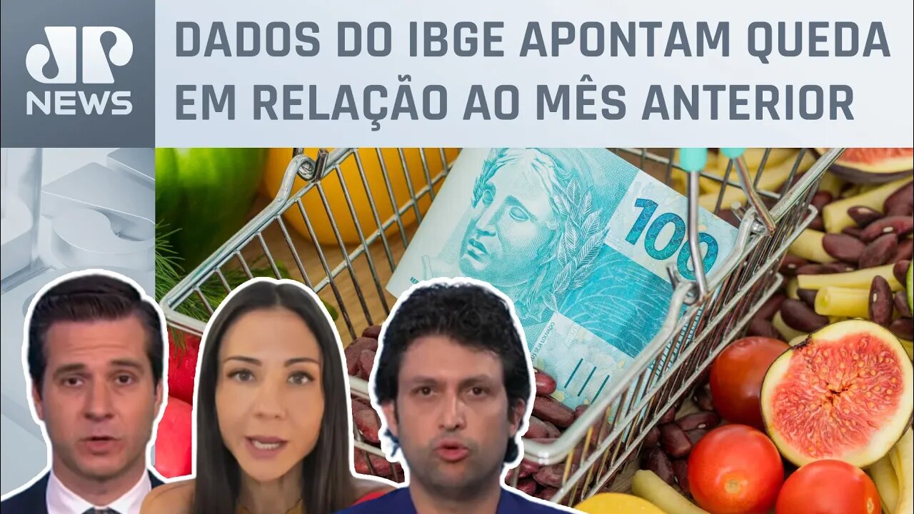 IPCA-15: prévia tem deflação de 0,07% em julho; Alan Ghani, Amanda Klein e Beraldo analisam