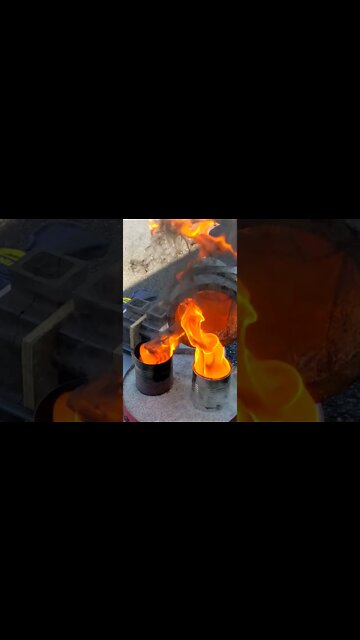 Slow Motion Flames from a upcoming metal casting video. #slowmo #fire #cool #super #fyp #youtube