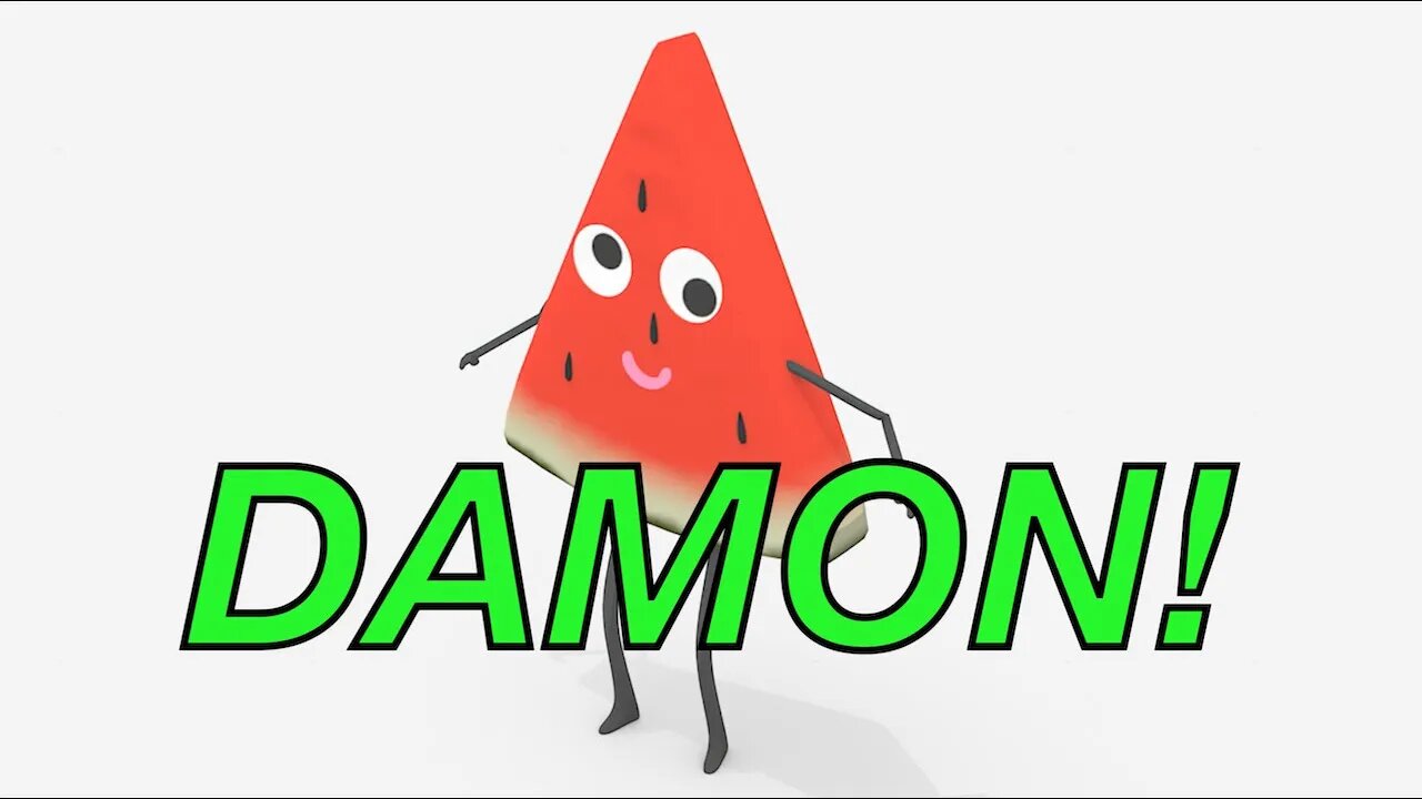 Happy Birthday DAMON! - WATERMELON Birthday Song