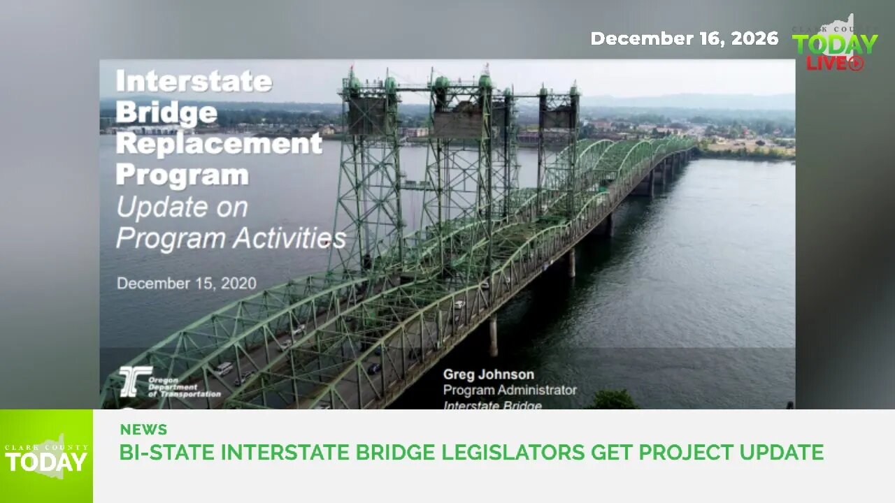 Bi-state Interstate Bridge legislators get project update