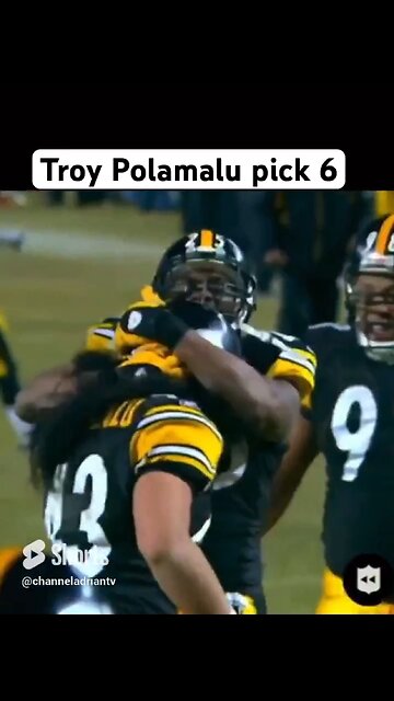 Troy Polamalu pick 6 #shorts #footballshorts #nfl #pittsburghsteelers #football #sportsnews