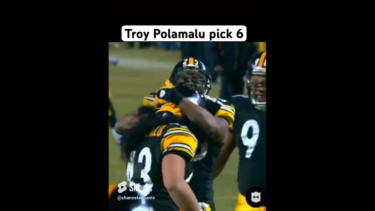 Troy Polamalu pick 6 #shorts #footballshorts #nfl #pittsburghsteelers #football #sportsnews