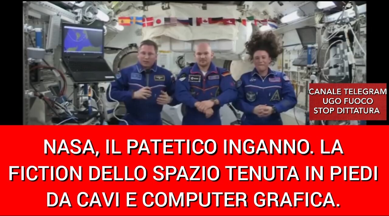 NASA, IL PATETICO INGANNO SPAZIALE TENUTO IN PIEDI DA CAVI E COMPUTER GRAFICA