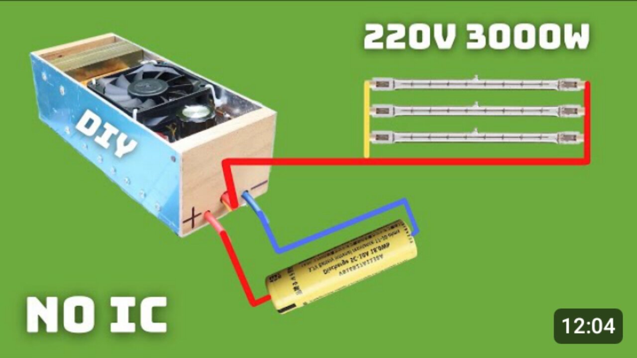 How to make simple inverter and 12 to 220v 3000w : IC no d718 PART-2