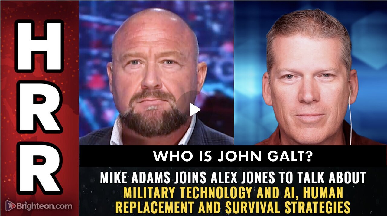 Mike Adams joins Alex Jones to talk Military Technology & AI...I ROBOT COMING SOON. JGANON, SGANON