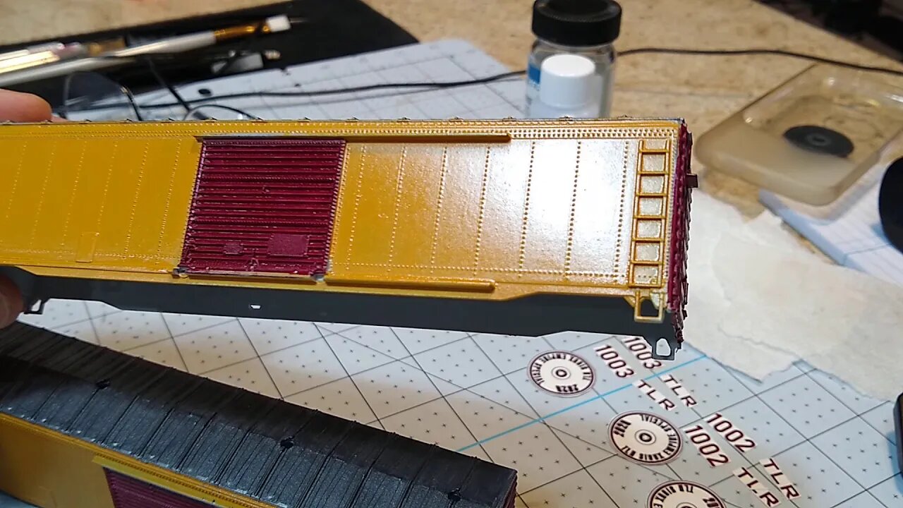 NMRA Boxcar final exam Part 4 preview of the paint job