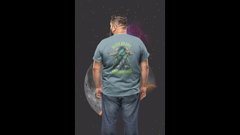 Alien Robot Men's Premium Heavyweight Tee