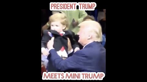 The Time President Trump Met Mini Trump At A Trump Rally